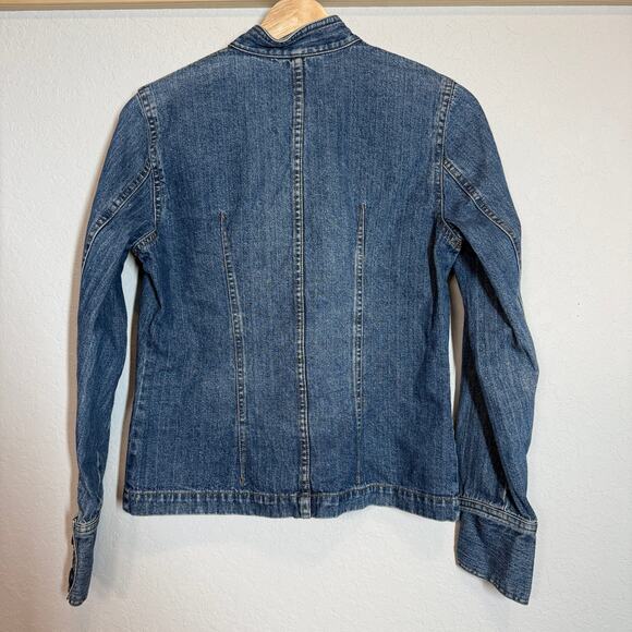 Women's Massimo Denim Blue Jean Button Front Cotton Jacket Size Small - Picture 7 of 7
